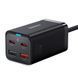 Зарядний Пристрій Baseus GaN3 Pro 65W (2 Type-C + 2 USB) + Cable Type-C to Type-C 100W (1m) (CCGP040101) Black 252340 фото 1