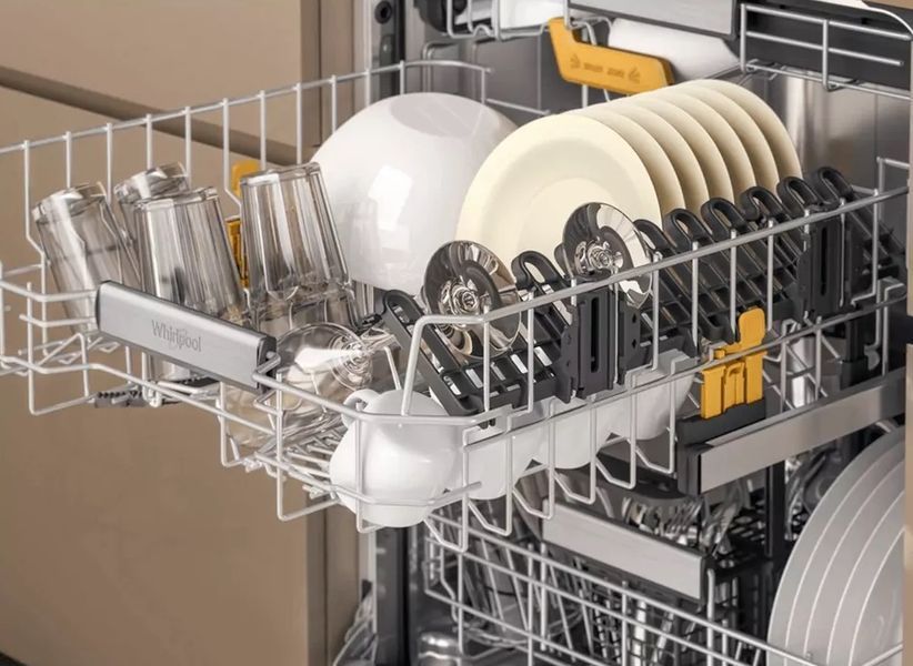 Посудомийна машина Whirlpool вбудована, 14компл., A+++, 60см, дисплей, 3й кошик, білий (W8IHT58T) 375479 фото