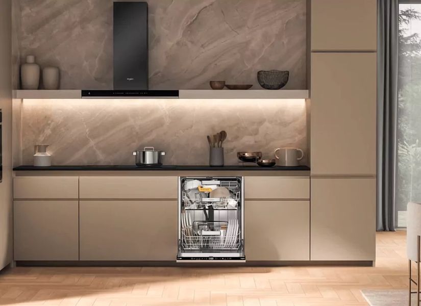 Посудомийна машина Whirlpool вбудована, 14компл., A+++, 60см, дисплей, 3й кошик, білий (W8IHT58T) 375479 фото