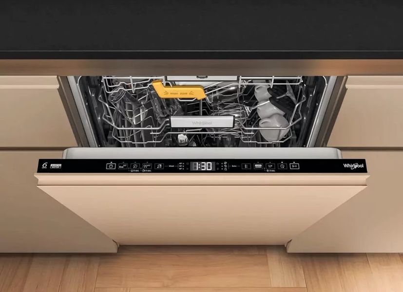 Посудомийна машина Whirlpool вбудована, 14компл., A+++, 60см, дисплей, 3й кошик, білий (W8IHT58T) 375479 фото