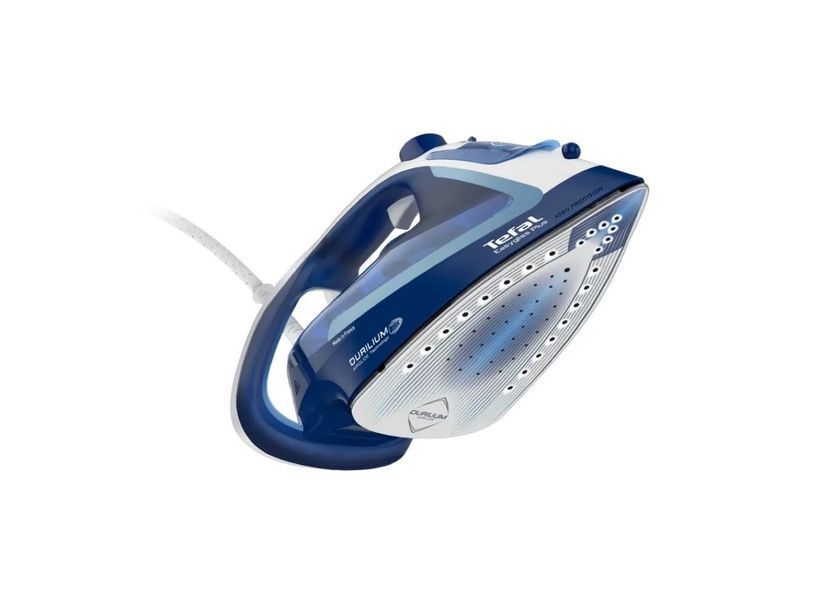 Праска Tefal Easygliss 2, 2700Вт, 270мл, паровий удар -240гр, постійна пара - 50гр, керам. підошва, синій (FV5770E0) 373889 фото