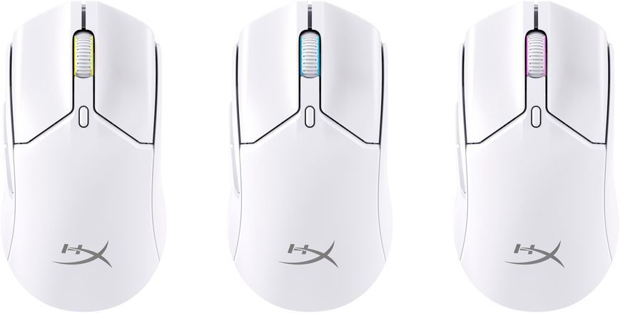 Миша HyperX Pulsefire Haste 2 mini, RGB, USB-A/WL/BT, білий (7D389AA) 366980 фото