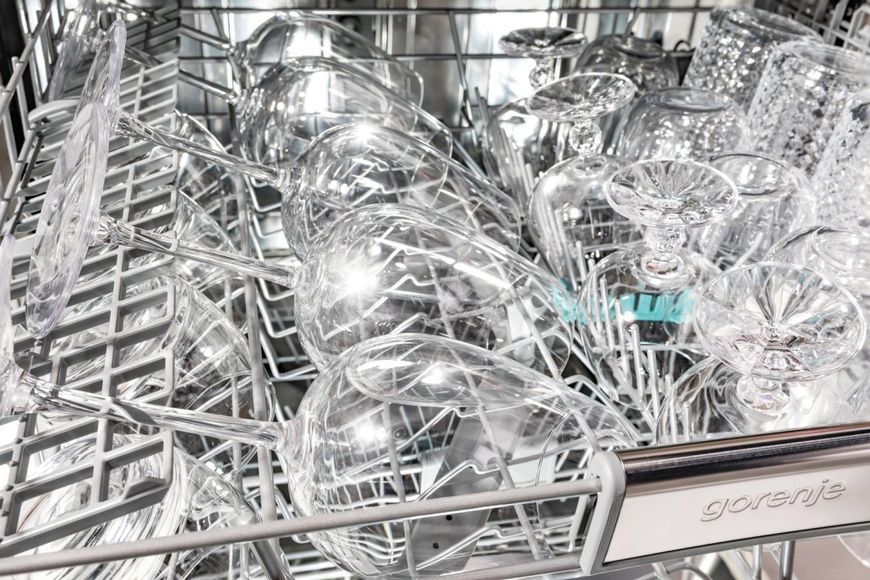 Посудомийна машина Gorenje, 16компл., A+++, 60см, дисплей, 3 кошика, AquaStop, сірий (GS643E90X) 374409 фото