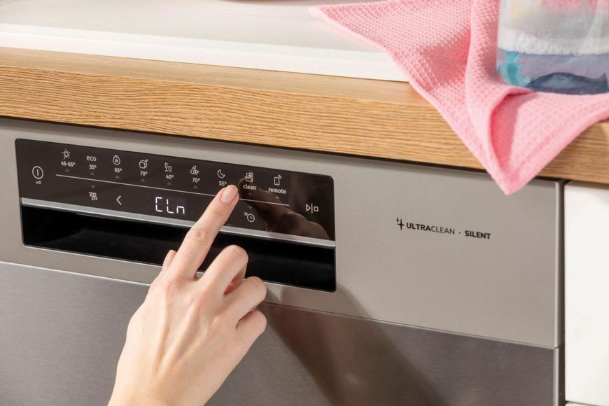 Посудомийна машина Gorenje, 16компл., A+++, 60см, дисплей, 3 кошика, AquaStop, сірий (GS643E90X) 374409 фото
