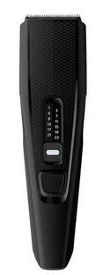 Машинка для стриження Philips Series 3000, від мережі, роторний мотор, насадок-2, сталь, чорний (HC3510/15) 370085 фото