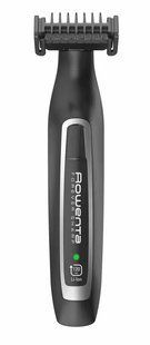Тример Rowenta Forever Sharp, для бороди і вусів, мережа+акум., роторний мотор, насадок-3, сталь, чорний (TN6000F5) 372232 фото