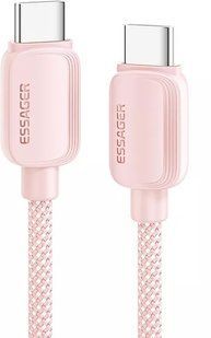 Кабель ESSAGER Breeze USB Cable Type C to Type C 1M 100W (EXCTT1-WL04-P) Pink 314509 фото