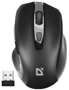 Миша DEFENDER (52053) Prime MB-053, 6D, 800-1600dpi, BLACK, wireless, silent 307021 фото