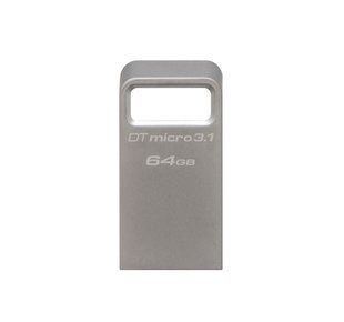 Накопичувач Kingston 64GB USB 3.2 Type-A Gen1 DT Micro R200MB/s Metal (DTMC3G2/64GB) 374871 фото