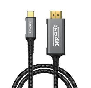 Дата кабель Acefast C1-10 USB-C to HDTV (1.8m) (Black) 344672 фото