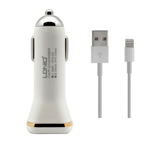 АЗП DL-219i5 USB + cable for iPhone 5 (2,1 A) , LDNIO 68042 фото