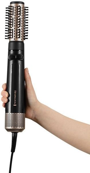 Фен-щітка Remington Blow Dry & Style Caring, 1000Вт, 2 режими, іонізація, хол. обдув, кераміка, чорний (AS7580) 366400 фото