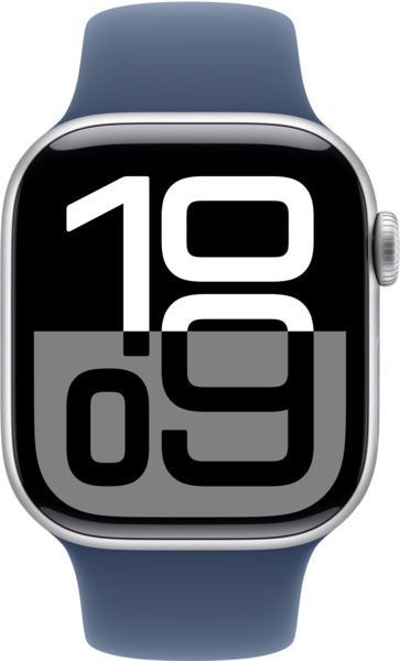Смарт-годинник Apple Watch Series 10 GPS 46mm Silver Aluminium Case with Denim Sport Band M/L MWWM3 320062 фото