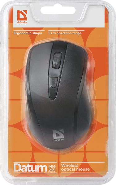 Миша DEFENDER (52265)Datum MM-265 Wireless чорний 306236 фото