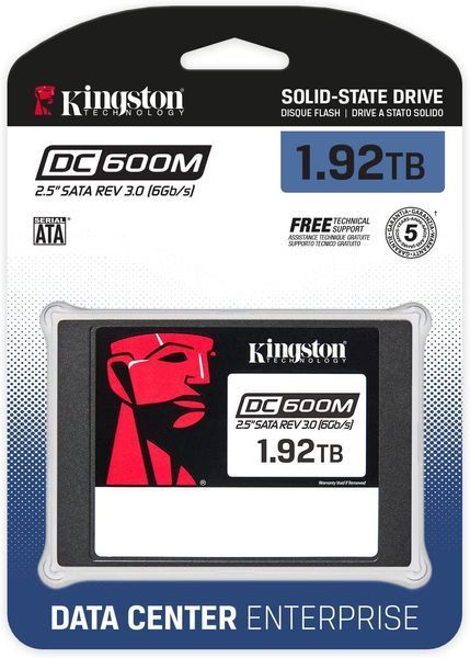 Накопичувач SSD Kingston 2.5" 1.9TB SATA DC600M (SEDC600M/1920G) 372086 фото