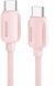 Кабель ESSAGER Breeze USB Cable Type C to Type C 1M 100W (EXCTT1-WL04-P) Pink 314509 фото 1