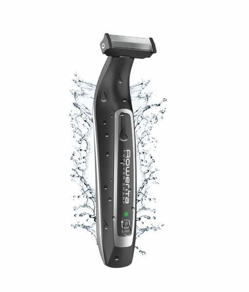Тример Rowenta Forever Sharp, для бороди і вусів, мережа+акум., роторний мотор, насадок-3, сталь, чорний (TN6000F5) 372232 фото