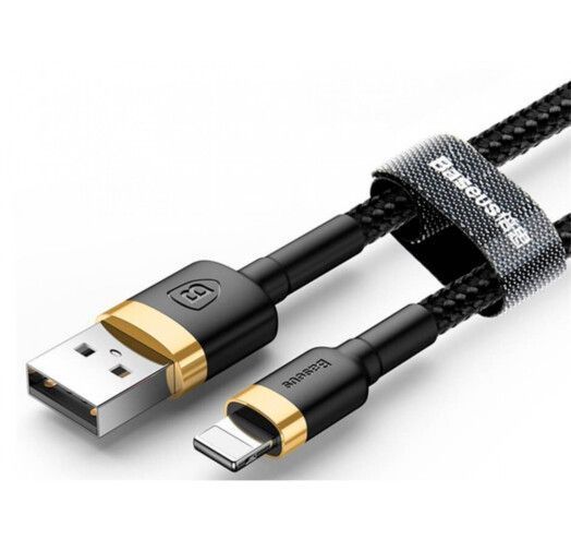 Кабель Baseus Cafule Lightning 2.0 М 2 A CALKLF-CV1 B-Gold 252291 фото