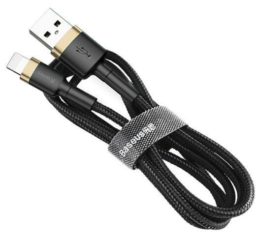 Кабель Baseus Cafule Lightning 2.0 М 2 A CALKLF-CV1 B-Gold 252291 фото