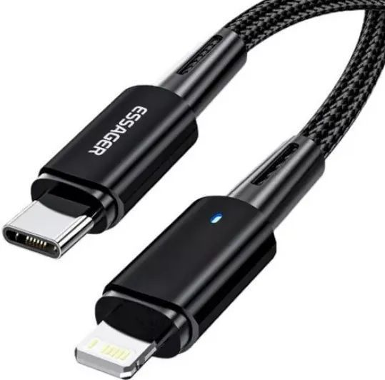 Кабель Essager Sunset Type-C To Lightning 20W USB Charging Cable 1m (EXCTL-CG01) Black 317305 фото
