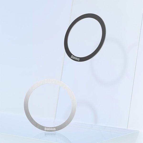 Металеві кільця Baseus Halo Series (2шт/уп) (PCCH000001) black 341837 фото