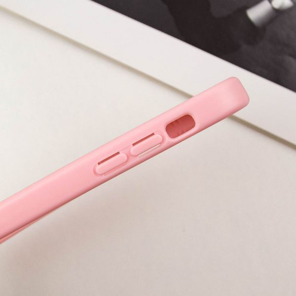 TPU чохол Transparent + Colour 1,5mm для Apple iPhone 15 (6.1") Pink 296093 фото