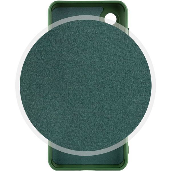 Чохол TPU GETMAN Liquid Silk Full Camera для Samsung Galaxy S22 Ultra Зелений / Dark green 345450 фото