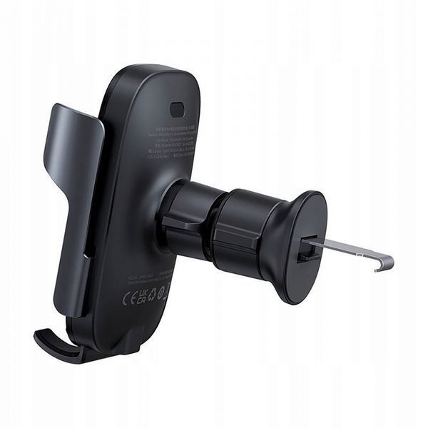Автомобільний тримач З бездротовою зарядкою Baseus Milky Way Pro 15W (C40357000111-00) Black 281225 фото