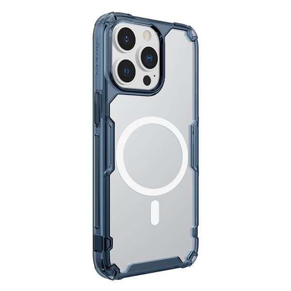 TPU чохол Nillkin Nature Pro Magnetic для Apple iPhone 13 Pro (6.1") Синій (прозорий) 240557 фото