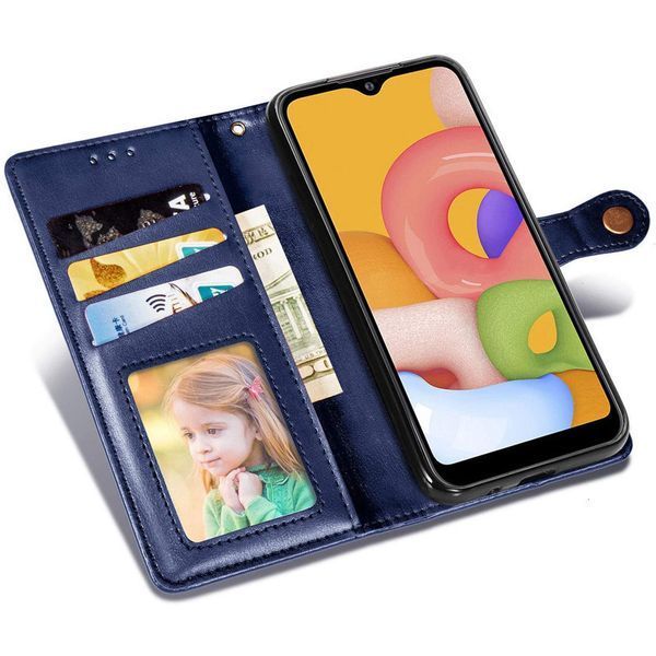 Шкіряний чохол книжка GETMAN Gallant (PU) для Xiaomi Poco X3 NFC / Poco X3 Pro Синій 216003 фото