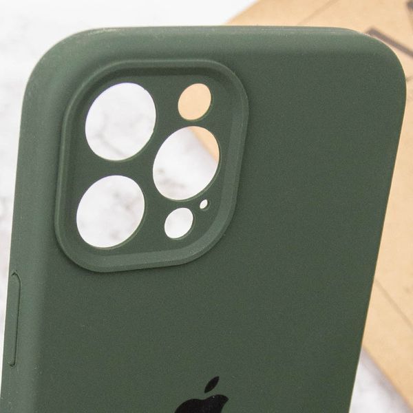 Чохол Silicone Case Full Camera Protective (AA) для Apple iPhone 12 Pro (6.1") Зелений / Cyprus Green 204832 фото