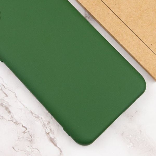 Чохол TPU GETMAN Liquid Silk Full Camera для Samsung Galaxy S22 Ultra Зелений / Dark green 345450 фото