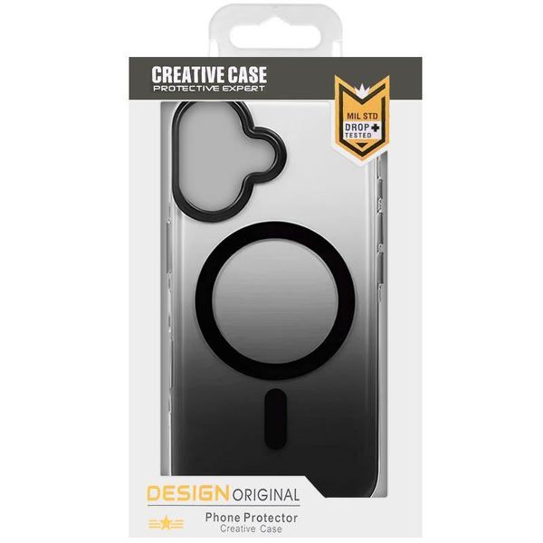 Чохол TPU+PC Phantom with MagSafe для Apple iPhone 16 (6.1") Black 355774 фото