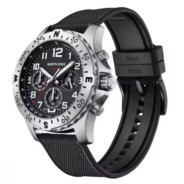 Механічний Годинник NORTH EDGE MACH-2 black 334844 фото