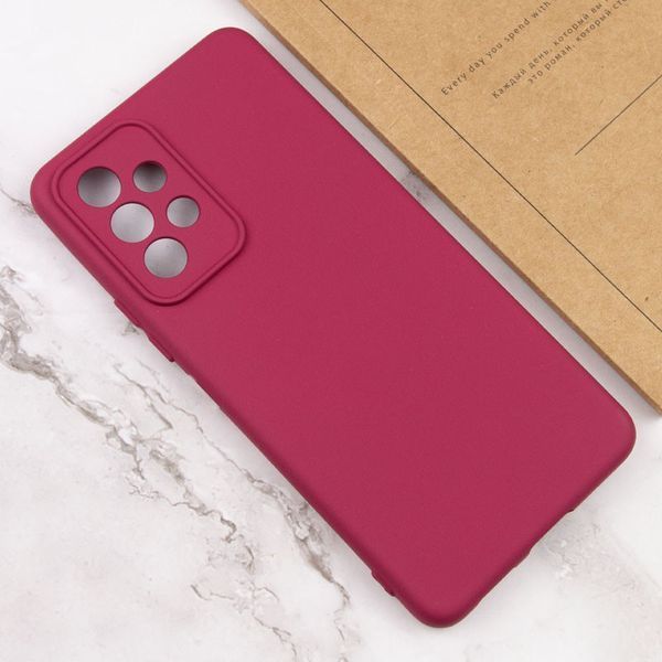 Чохол TPU GETMAN Liquid Silk Full Camera для Samsung Galaxy A13 4G Бордовий / Marsala 340595 фото