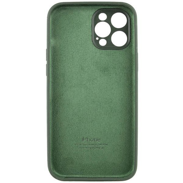 Чохол Silicone Case Full Camera Protective (AA) для Apple iPhone 12 Pro (6.1") Зелений / Cyprus Green 204832 фото