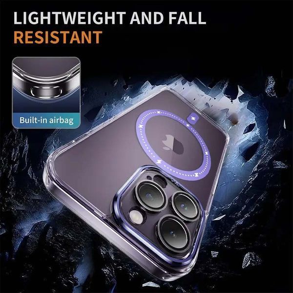 Чохол TPU+PC Colorful with MagSafe для Apple iPhone 13 Pro Max (6.7") Purple 273712 фото