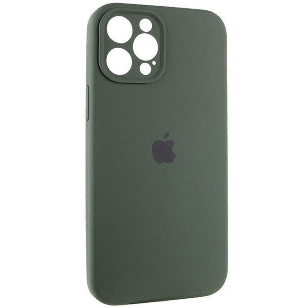 Чохол Silicone Case Full Camera Protective (AA) для Apple iPhone 12 Pro (6.1") Зелений / Cyprus Green 204832 фото