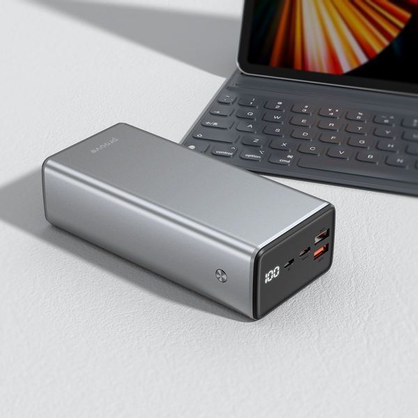 Портативна батарея Proove 30000mAh 65W Metalskin (PBM365210004) Gray 287189 фото