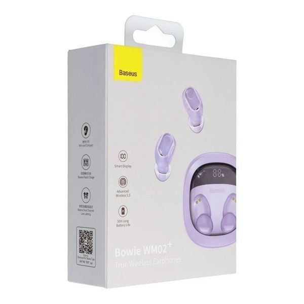 Навушники Baseus Bowie WM02+ (NGTW280105) Purple 271355 фото