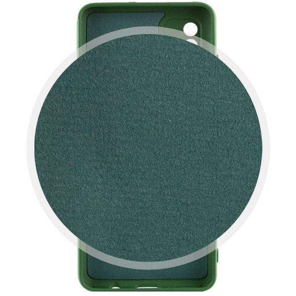 Чохол TPU GETMAN Liquid Silk Full Camera для Samsung Galaxy A71 Зелений / Dark green 345500 фото