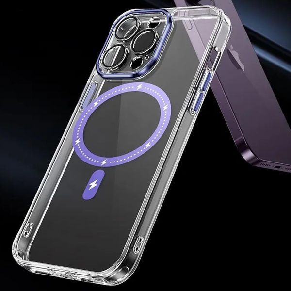 Чохол TPU+PC Colorful with MagSafe для Apple iPhone 13 Pro Max (6.7") Purple 273712 фото