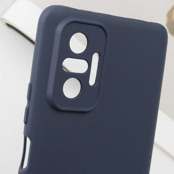 Чохол TPU GETMAN Liquid Silk Full Camera для Xiaomi Redmi Note 10 Pro / 10 Pro Max Синій / Midnight Blue 357044 фото