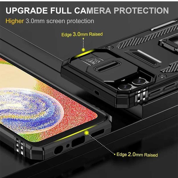 Ударостійкий чохол Camshield Army Ring для Samsung Galaxy A06 Чорний / Black 338018 фото