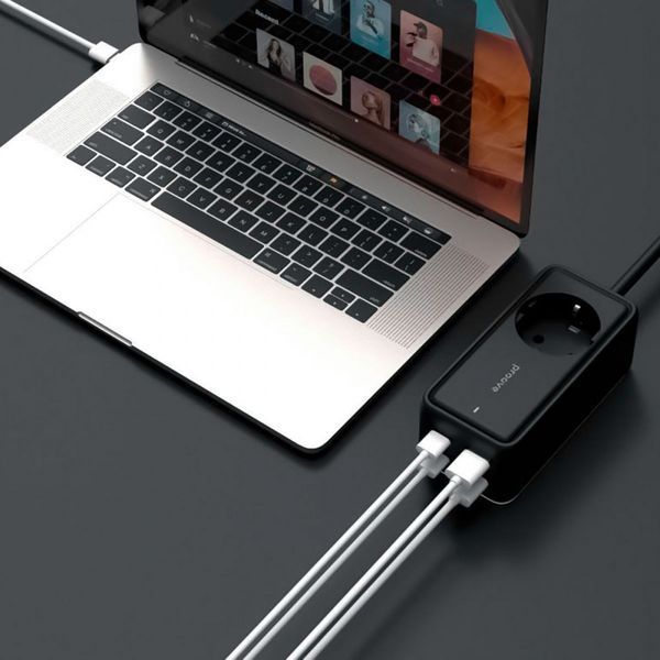 Мережевий фільтр Proove Power Strip Homester PD-03 1AC 65W (2 Type-C + 2USB) (PSP165220001) Black 287126 фото
