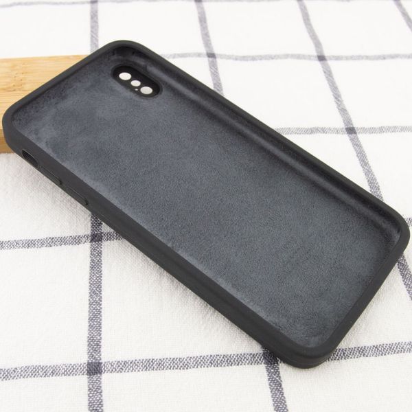 Чохол Silicone Case Square Full Camera Protective (AA) для Apple iPhone XS Max (6.5") Сірий / Dark Gray 202672 фото