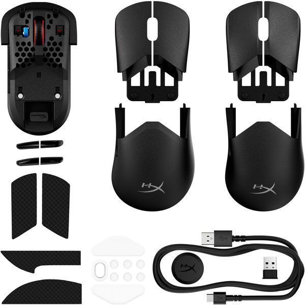 Миша HyperX Pulsefire SAGA PRO, RGB, USB-A/WL/BT, чорний (A2PB2AA) 367133 фото