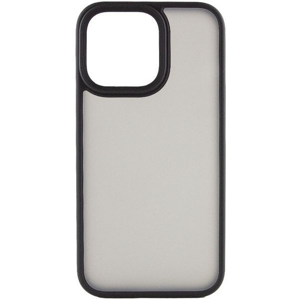 TPU+PC чохол Metal Buttons для Apple iPhone 15 Pro (6.1") Чорний 275283 фото
