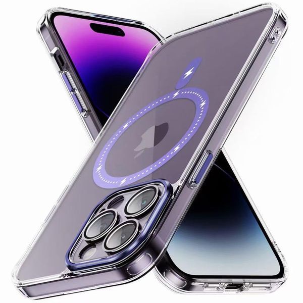 Чохол TPU+PC Colorful with MagSafe для Apple iPhone 13 Pro Max (6.7") Purple 273712 фото