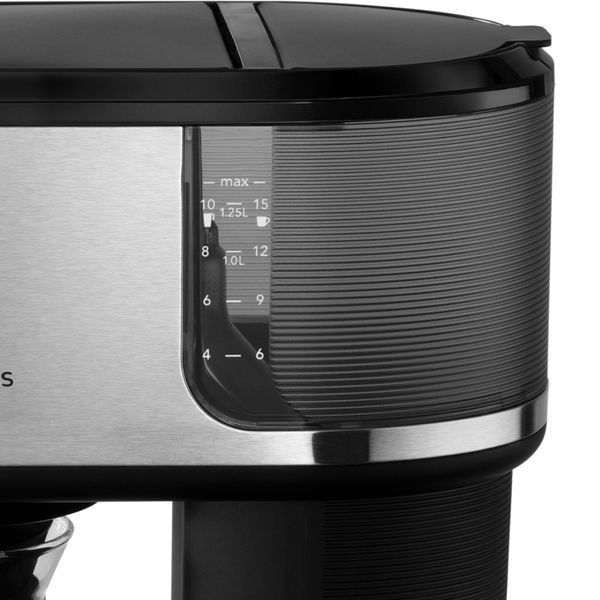Кавоварка Russell Hobbs Attentiv, 1.25л, мелена, чорно-срібний (26840-56) 363723 фото